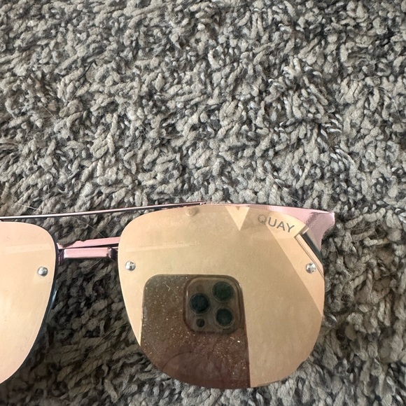 QUAY Private Eyes Mirrored Sunglasses in Pink & Rose - Picture 5 of 8